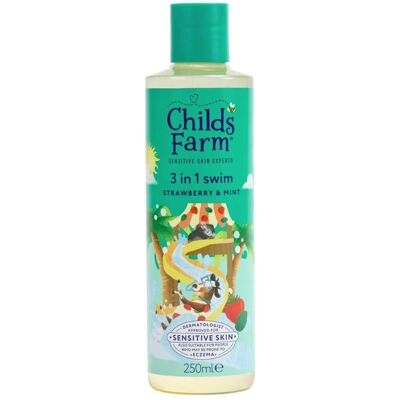 Childs Farm - Strawberry & Organic Mint 3-in-1 Swim - 250ml - 3-in-1 wash Childs Farm - Strawberry & Organic Mint 3-in-1 Swim - 250ml - 3-in-1 wash
