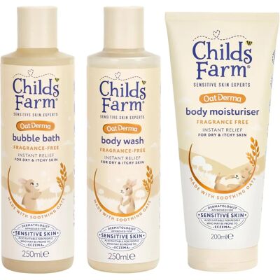 Childs Farm - OatDerma Regime Bundle - Bubble Bath 250ml - Body Care Set Childs Farm - OatDerma Regime Bundle - Bubble Bath 250ml - Body Care Set