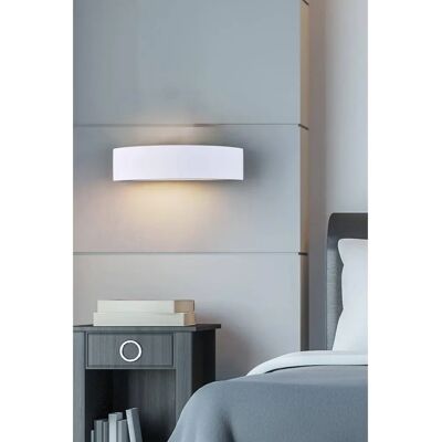 Harper Living - Ceramic Semi-Circle Wall Light - White - Wall light Harper Living - Ceramic Semi-Circle Wall Light - White - Wall light