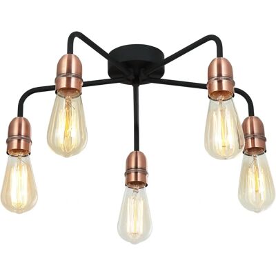 Harper Living - 5 Light - Black Copper - Ceiling Light Harper Living - 5 Light - Black Copper - Ceiling Light