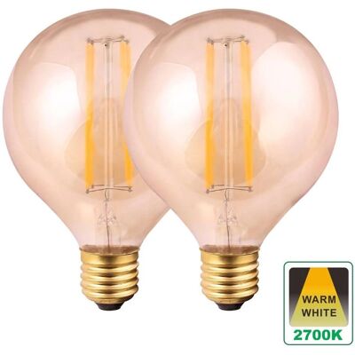 Harper Living - G125 - Amber - 8W - LED Bulb Harper Living - G125 - Amber - 8W - LED Bulb