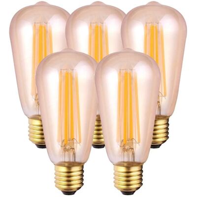 Harper Living - 8W ST64 E27 - Amber Warm White - Dimmable - LED Bulb Harper Living - 8W ST64 E27 - Amber Warm White - Dimmable - LED Bulb