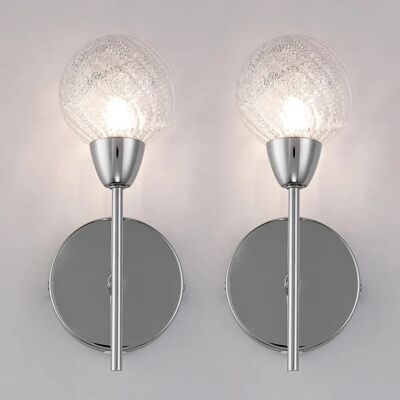 Harper Living - Bolla - Polished Chrome - Wall Lights Harper Living - Bolla - Polished Chrome - Wall Lights