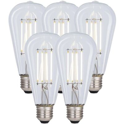 Harper Living - ST64 E27 LED Bulb - Clear - Cool White - LED Bulb Harper Living - ST64 E27 LED Bulb - Clear - Cool White - LED Bulb