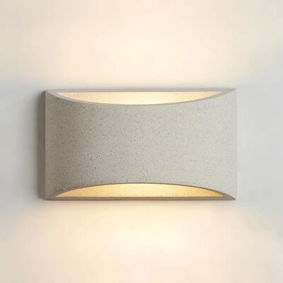 Harper Living White Concrete Art Deco Medium Plaster Indoor Wall Light - Wall Light Harper Living White Concrete Art Deco Medium Plaster Indoor Wall Light - Wall Light