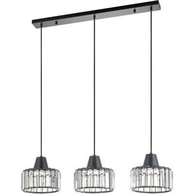 Harper Living 3 Light Crystal Bar Pendant Light - Pendant Light Harper Living 3 Light Crystal Bar Pendant Light - Pendant Light