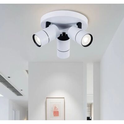 Harper Living - 3 Light GU10 Round Spotlight - White Harper Living - 3 Light GU10 Round Spotlight - White