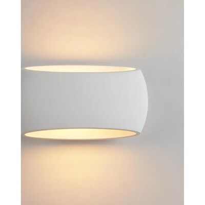 Harper Living Wall Sconce Lamp - White Oval Ceramic Shade Wall Light Harper Living Wall Sconce Lamp - White Oval Ceramic Shade Wall Light
