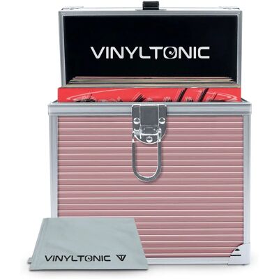 Vinyl Tonic VT05RG Boîte de rangement - Aluminium rectangulaire, Microfibre, Acier, Bois - Publicité Vinyl Tonic VT05RG Boîte de rangement - Aluminium rectangulaire, Microfibre, Acier, Bois - Publicité