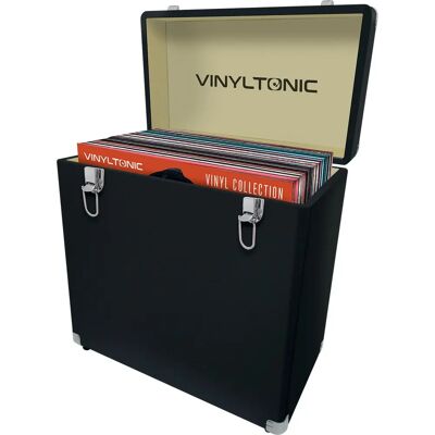 Vinyl Tonic - VT18B - Svart - PU-läder - Storage box Vinyl Tonic - VT18B - Svart - PU-läder - Storage box