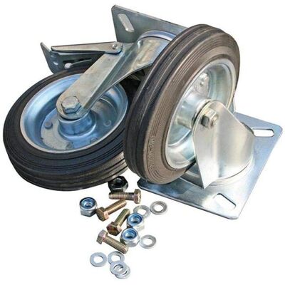 Armorgard Wheels and Mounting Kit - 6-inch Black Armorgard Wheels and Mounting Kit - 6-inch Black