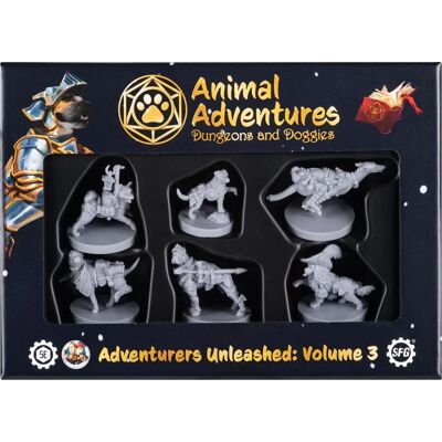 Steamforged Games D-003 Aventures Animales - Contes de Donjons & Chiens Volume 3 - Miniatures Fantaisie - Publicité Steamforged Games D-003 Aventures Animales - Contes de Donjons & Chiens Volume 3 - Miniatures Fantaisie - Publicité