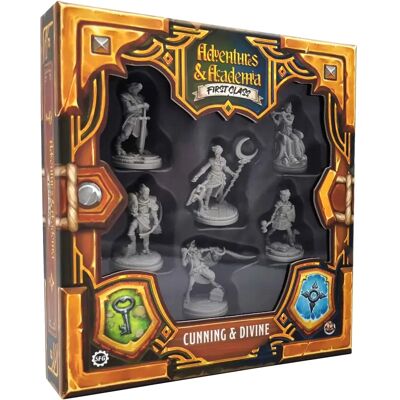 Steamforged Games Highyl Aventures & Académie : Première Classe - Ensemble Rusée & Divine - Publicité Steamforged Games Highyl Aventures & Académie : Première Classe - Ensemble Rusée & Divine - Publicité
