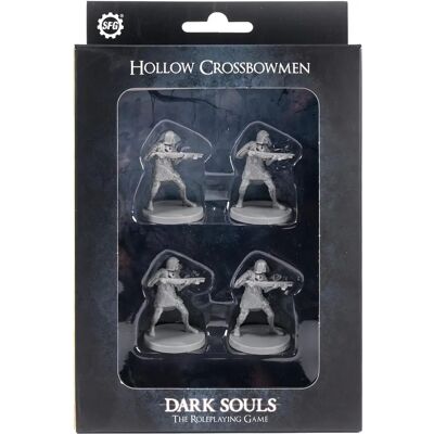 Steamforged Dark Souls RPG Mini Wave 1 No 3 - Hollow Crossbowmen Figure Board Game Silver Steamforged Dark Souls RPG Mini Wave 1 No 3 - Hollow Crossbowmen Figure Board Game Silver