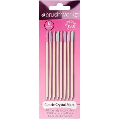 Brushworks Cuticle Crystal Sticks - 8 Stykker - Ingen farge - Neglpleie Brushworks Cuticle Crystal Sticks - 8 Stykker - Ingen farge - Neglpleie