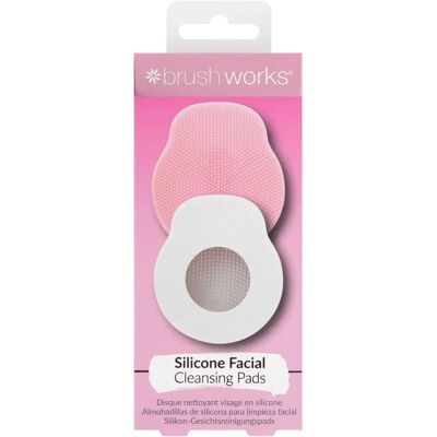Tampons Nettoyants en Silicone Brushworks - Duo Exfoliant Visage Tampons Nettoyants en Silicone Brushworks - Duo Exfoliant Visage