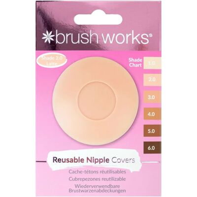 Couvre-mamelons en silicone réutilisable Brushworks - Couvre-mamelons Couvre-mamelons en silicone réutilisable Brushworks - Couvre-mamelons