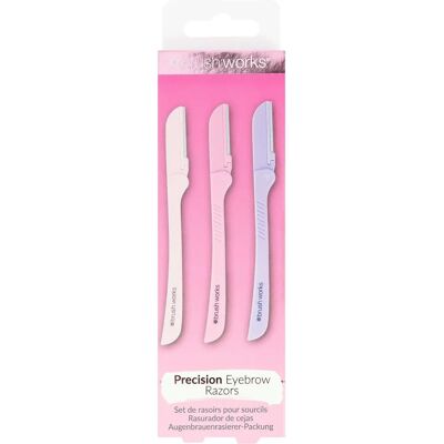 Brushworks Rasoirs Précis pour Sourcils Rose - Ensemble de Rasoirs pour Sourcils - Publicité Brushworks Rasoirs Précis pour Sourcils Rose - Ensemble de Rasoirs pour Sourcils - Publicité