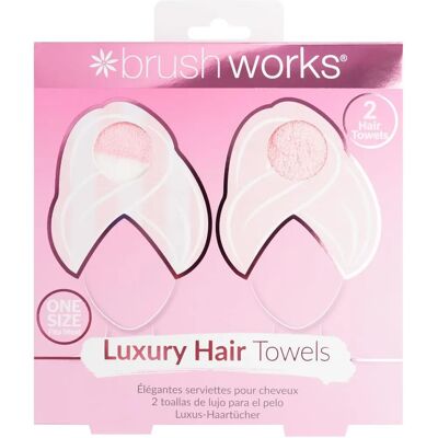 Brushworks Luxus-Haartücher - 2er Pack - Haarhandtücher Brushworks Luxus-Haartücher - 2er Pack - Haarhandtücher
