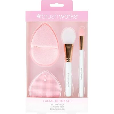 Brushworks Facial Detox Set - Skin Care Tools for Radiant Glow Brushworks Facial Detox Set - Skin Care Tools for Radiant Glow