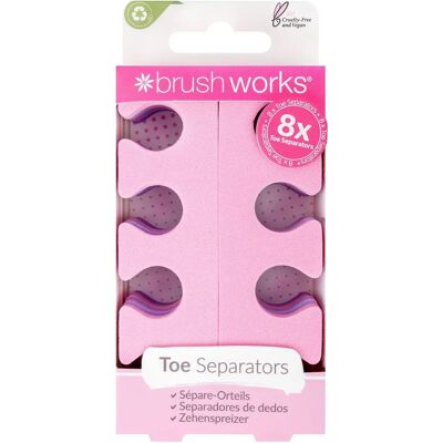 Brushworks Teen Separators - 8 Stuks - Pedicure Accessoires Brushworks Teen Separators - 8 Stuks - Pedicure Accessoires