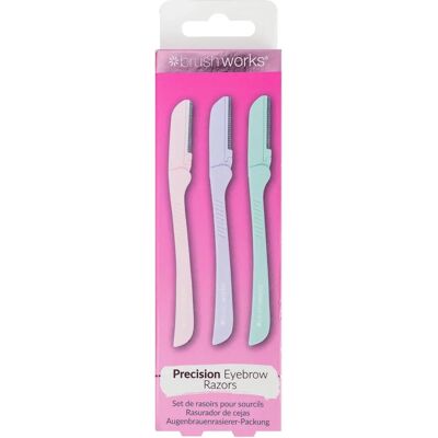 Rasoir à sourcils Brushworks Pastel - Pack de 3 - Sourcils, Visage, Corps Rasoir à sourcils Brushworks Pastel - Pack de 3 - Sourcils, Visage, Corps