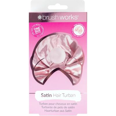 Brushworks Rosa Sateng Hår Turban - Hårtilbehør Brushworks Rosa Sateng Hår Turban - Hårtilbehør
