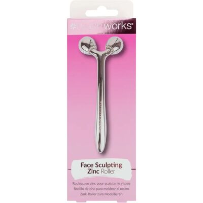 Brushworks - Zinc Face Sculpting Roller - For Firmer, Bright Skin Brushworks - Zinc Face Sculpting Roller - For Firmer, Bright Skin