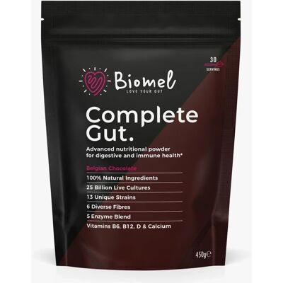 Biomel Complete Gut Belgian Chocolate 450g - Dietary Supplement Biomel Complete Gut Belgian Chocolate 450g - Dietary Supplement