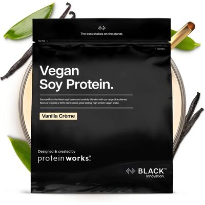 The Protein Works Szójafehérje 90 Izolátum vanília krém - Vegán The Protein Works Szójafehérje 90 Izolátum vanília krém - Vegán