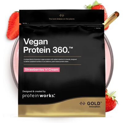 The Protein Works Proteína vegetal vegana de fresa - Polvo de proteína The Protein Works Proteína vegetal vegana de fresa - Polvo de proteína