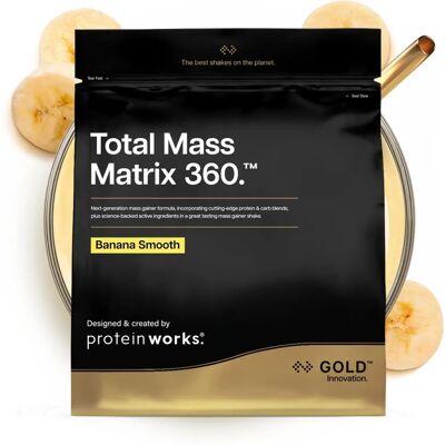 The Protein Works Total Mass Matrix Extreme - Weight Gainer Shake - Banana The Protein Works Total Mass Matrix Extreme - Weight Gainer Shake - Banana