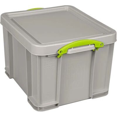 Really Useful - 35L Stacking Box - Grey - Storage Box Really Useful - 35L Stacking Box - Grey - Storage Box