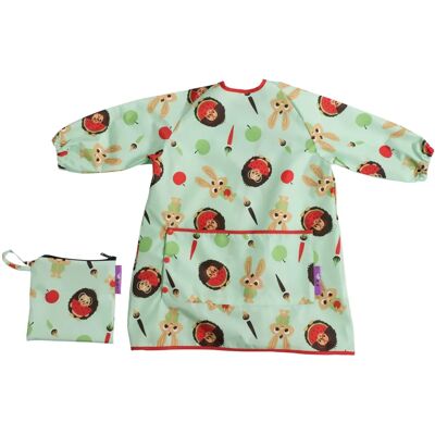 Babador Longo Tidy Tot - Animais da Floresta com Bolso - Proteção Total Babador Longo Tidy Tot - Animais da Floresta com Bolso - Proteção Total