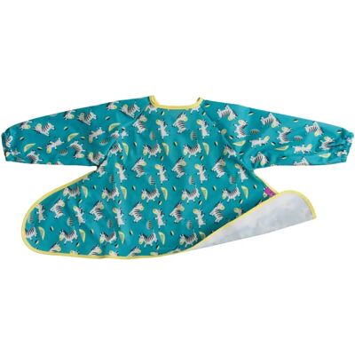 Babador Zebras Tidy Tot - À prova d'água, Manga longa, Proteção bebê Babador Zebras Tidy Tot - À prova d'água, Manga longa, Proteção bebê