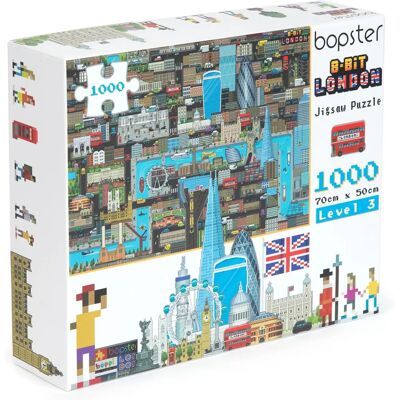 Puzzle Bopster Londres 8-Bit Pixel Niveau 3 - Publicité Puzzle Bopster Londres 8-Bit Pixel Niveau 3 - Publicité