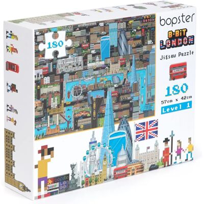 Puzzle Pixel 8-Bit Londres - Défi des Monuments - Publicité Puzzle Pixel 8-Bit Londres - Défi des Monuments - Publicité
