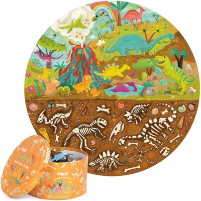 Puzzle rond Dino boppi - 150 pièces - Publicité Puzzle rond Dino boppi - 150 pièces - Publicité