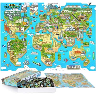 Bopster Puzzle Pixel 8-Bit Świat Poziom 3 - 1000 Kawałków Bopster Puzzle Pixel 8-Bit Świat Poziom 3 - 1000 Kawałków