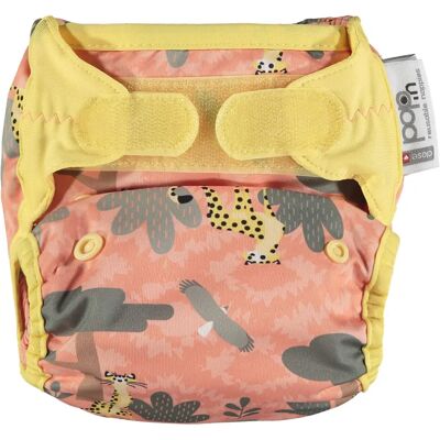 Marka Close Bambus Velcro Wielorazowa Pieluszka - Wszystko w jednym, Gepard Marka Close Bambus Velcro Wielorazowa Pieluszka - Wszystko w jednym, Gepard