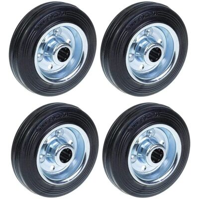 Roues en Caoutchouc Modèle Parnells 100mm - 4 Pièces - Publicité Roues en Caoutchouc Modèle Parnells 100mm - 4 Pièces - Publicité