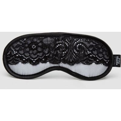 Antifaz de satén y encaje negro de Fifty Shades of Grey - Accesorio BDSM sensual Antifaz de satén y encaje negro de Fifty Shades of Grey - Accesorio BDSM sensual