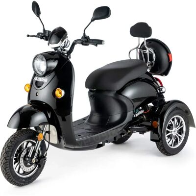Veleco ZT63 Noir Scooter Électrique Rétro à 3 Roues - Scooter de Mobilité Électrique - Publicité Veleco ZT63 Noir Scooter Électrique Rétro à 3 Roues - Scooter de Mobilité Électrique - Publicité