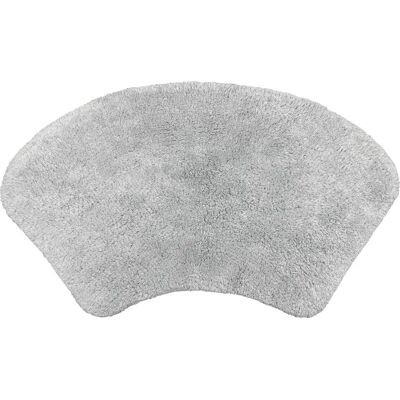 Allure Bath Fashions Dove Grey Curved Bath Mat - Bath Mat Allure Bath Fashions Dove Grey Curved Bath Mat - Bath Mat