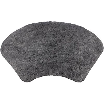 Allure Bath Fashions - Charcoal Grey Curved Bath Mat - 48x80cm Allure Bath Fashions - Charcoal Grey Curved Bath Mat - 48x80cm