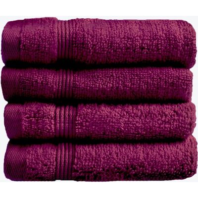 Allure Bath Fashions Luxury Zero Twist Egyptian Cotton Towels Beetroot Face Cloth 4pk Allure Bath Fashions Luxury Zero Twist Egyptian Cotton Towels Beetroot Face Cloth 4pk