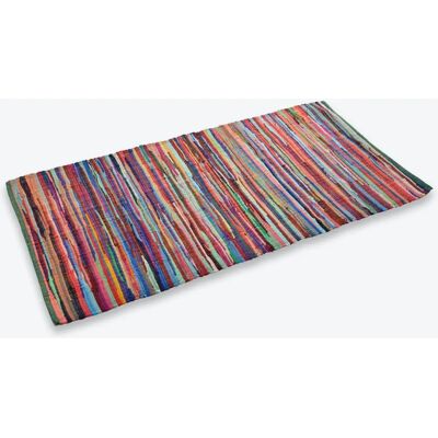 Allure Chindi Rug - Hand-woven & Multi-coloured 60 x 180cm - Rug Allure Chindi Rug - Hand-woven & Multi-coloured 60 x 180cm - Rug