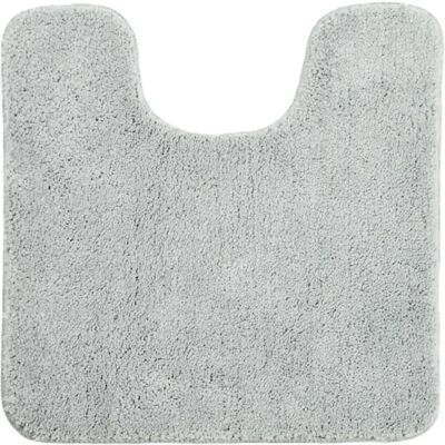 Allure Bath Fashions Dove Grey Deep Pile Microfibre Toilet Mat - Toilet Mat Allure Bath Fashions Dove Grey Deep Pile Microfibre Toilet Mat - Toilet Mat