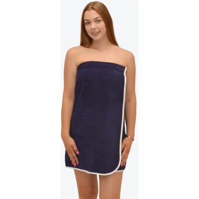 Allure Bath Fashions Ladies Shower Wrap - Navy Allure Bath Fashions Ladies Shower Wrap - Navy