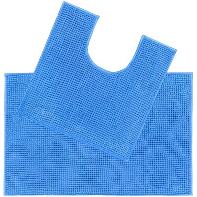 Allure Bath Fashions Chenille Bobble Non Slip Bath Mat & Pedestal Set - Bath Mat & Pedestal Set Allure Bath Fashions Chenille Bobble Non Slip Bath Mat & Pedestal Set - Bath Mat & Pedestal Set